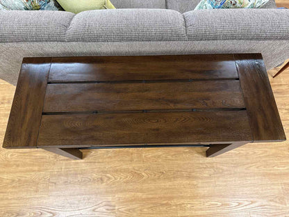 Klausner Espresso Console with Gallery Shelf