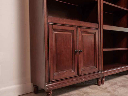 Cherry 2 Shelf Bookcase with 2 Doors