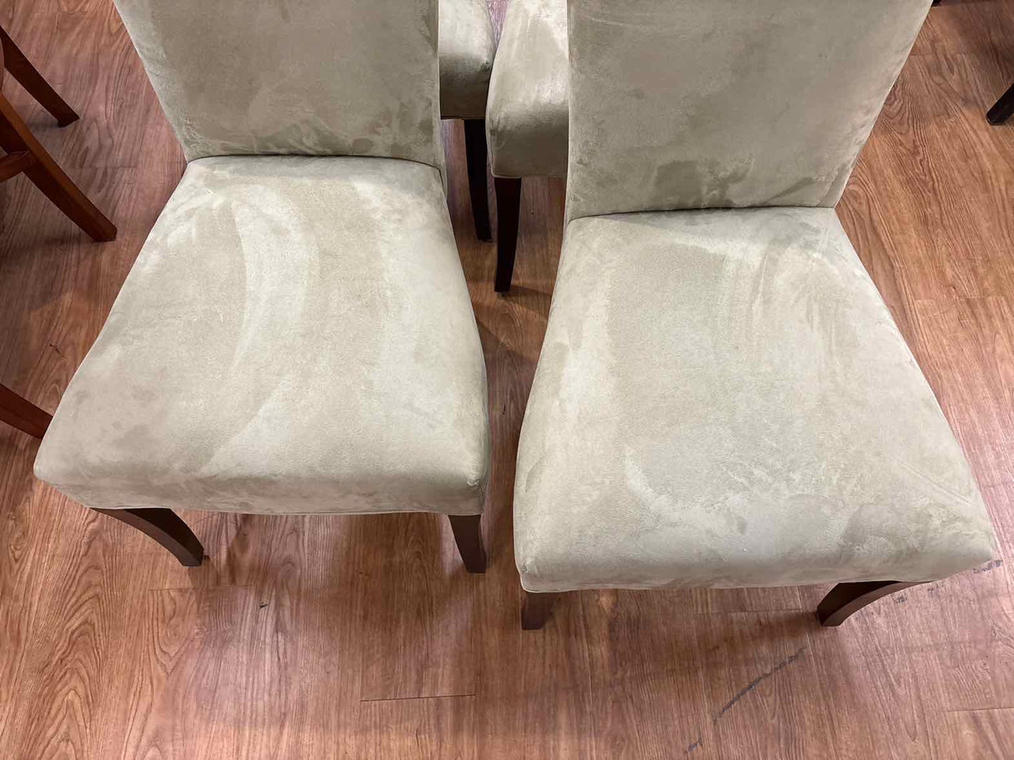 Set of 8 Sage Green Parsons Dining Chairs