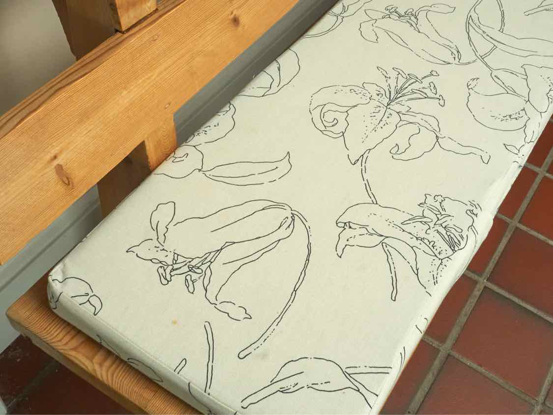 Rustic Pine Bench With Back Shelf Includes Custom Cushion