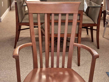 Set of Circle Furniture 10 'Berkeley' Cherry Dining Chairs with Walnut  Finish