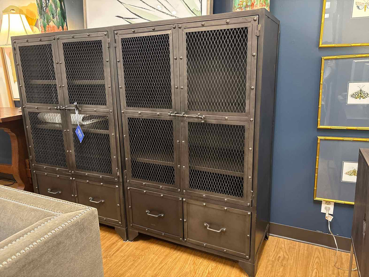 RH Vintage Industrial Steel Cabinet