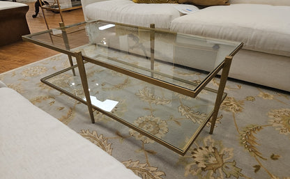 Brass Rectangular Cocktail Table