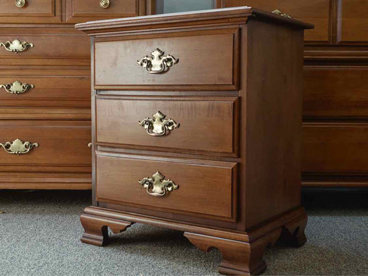 Young Hinkle Maple 3 Drawer  Nightstand