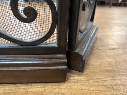 Wrought Iron Scrolled Fireplace Screen