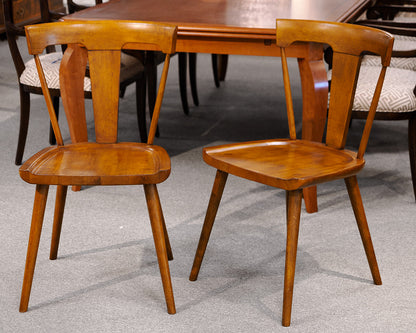 Pair of West Elm Splat Dining Chairs