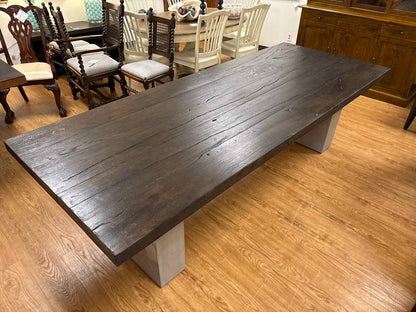 RH 'Concrete Pier' Rectangular Dining Tables
