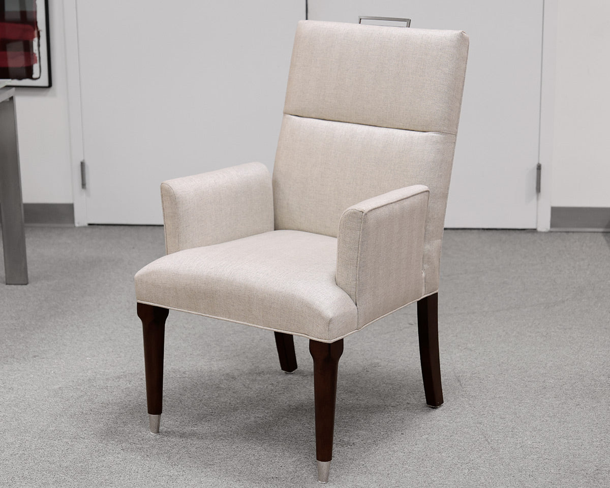 Set of 6 Custom Vangaurd Upholstered Dining Chairs