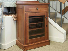 Cherry Bar Cabinet w Drawer & Glass Door