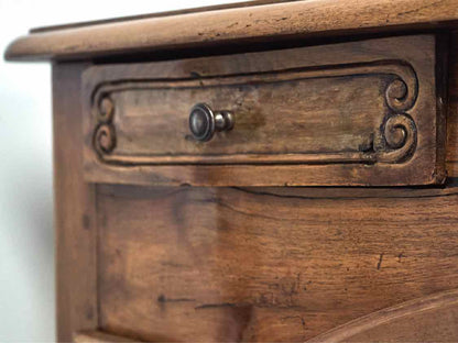Antique Elm 2 Door Sideboard with 2 Small Drawers from France
