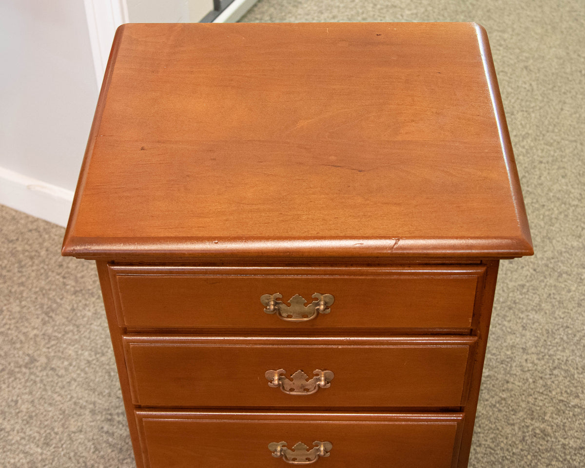 Mayflower Solid Rock Maple Four Drawer Nightstand
