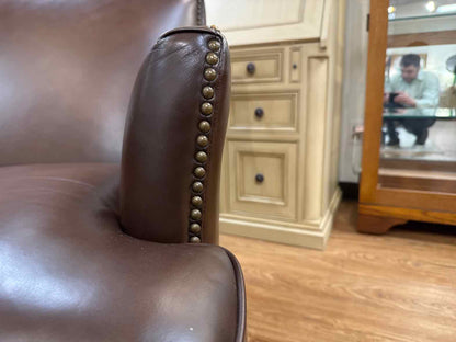 Chocolate Leather Arm Chair