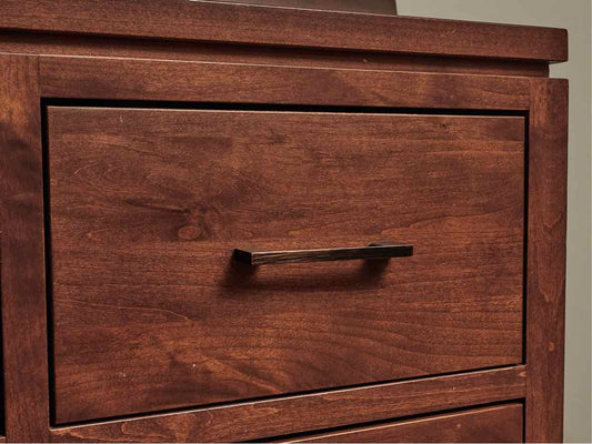 Archbold Furniture Birch 6 Drawer  Dresser in Cherry Finish