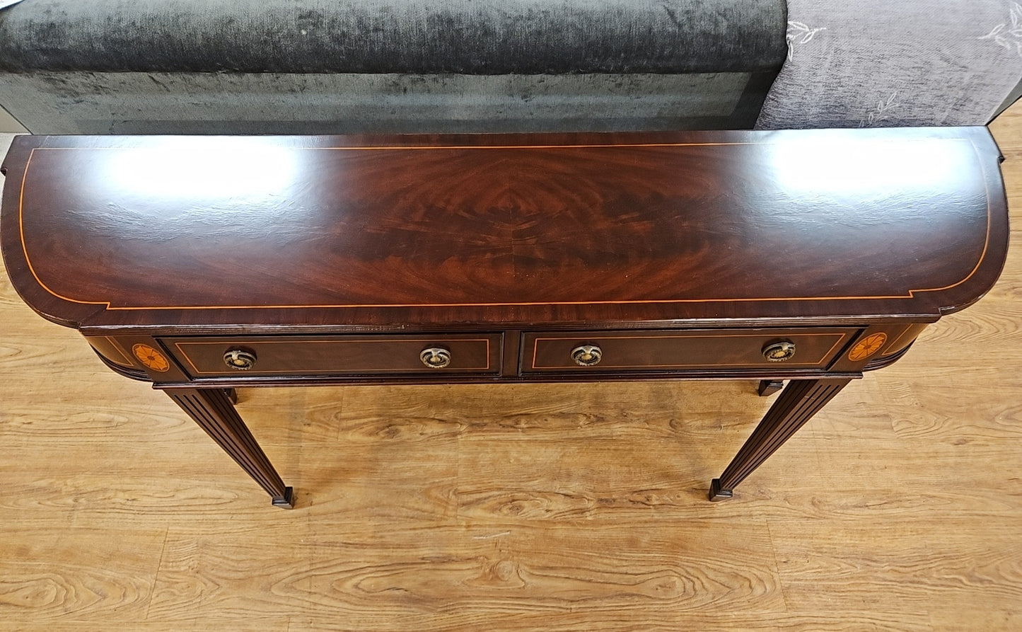 Inlaid Mahogany Console
