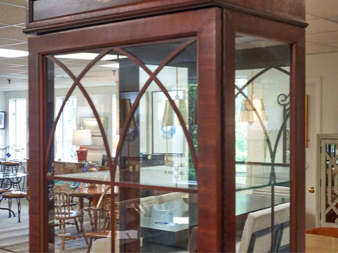 Jasper Cabinet Mahogany Lighted Curio Cabinet