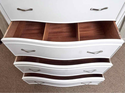 American Made 5 Drawer Chest in Wildwood White Finish