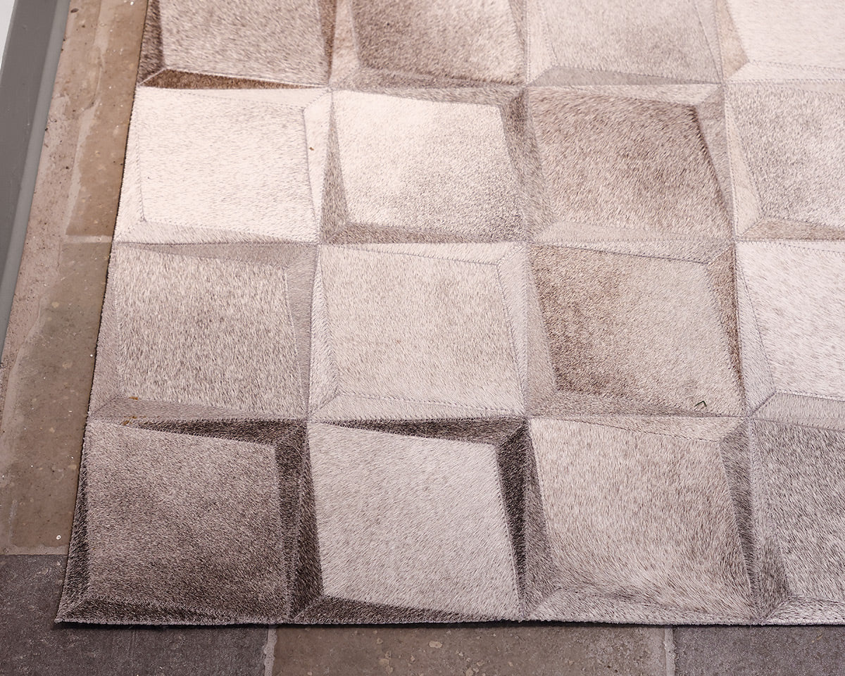 Gray Hair on Hide 10' x 16' Area Rug