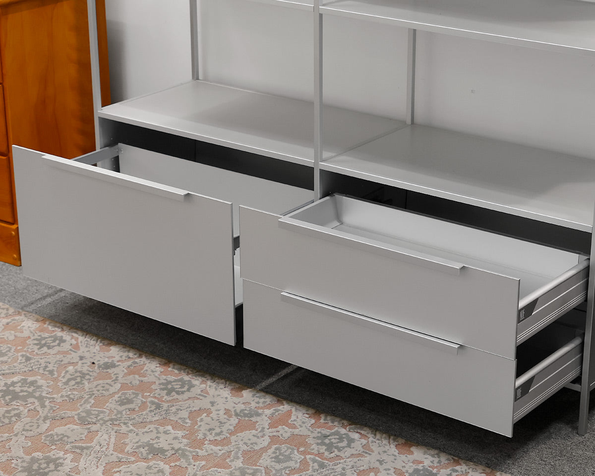 MDF Italia Metal Bookcase With Storage
