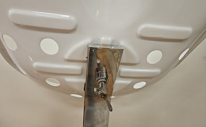 Zanotta 'Mezzadro' Pair of Stools in White