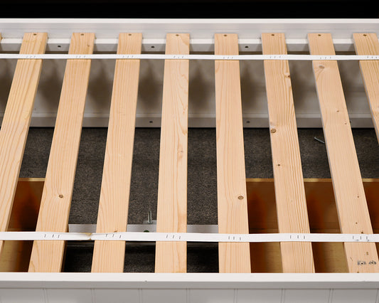 Pottery Barn Kids Twin Ivory Storage Bed