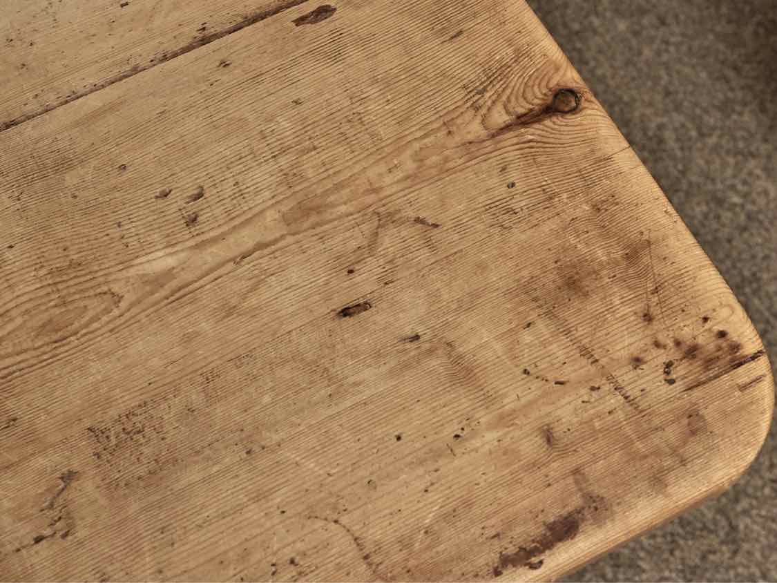 Waxed Pine Farm Dining Table