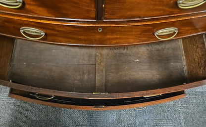 5 Drawer Inlaid Mahogany Chest