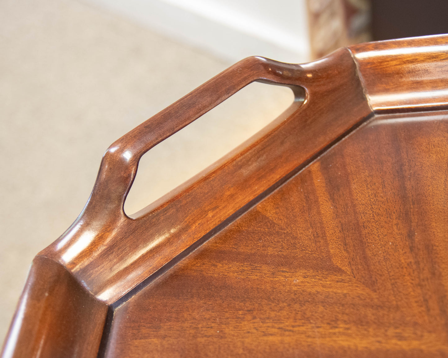 Councill Craftsman Inlaid Mahogany Cocktail Table