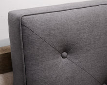 Mitchell Gold + Bob Williams Gray Upholstered and Tufted Queen Bed