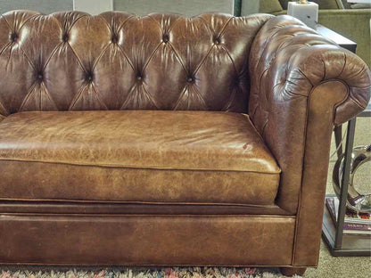 Pottery Barn Leather Chesterfield Sofa