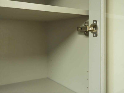 Gat Creek Tomlin Glass Cabinet in Hand-Glazed Light Rain Finish