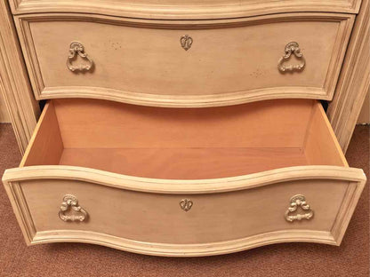 Magnussen  Home Antiqued Beige Finish 5 Drawer Chest