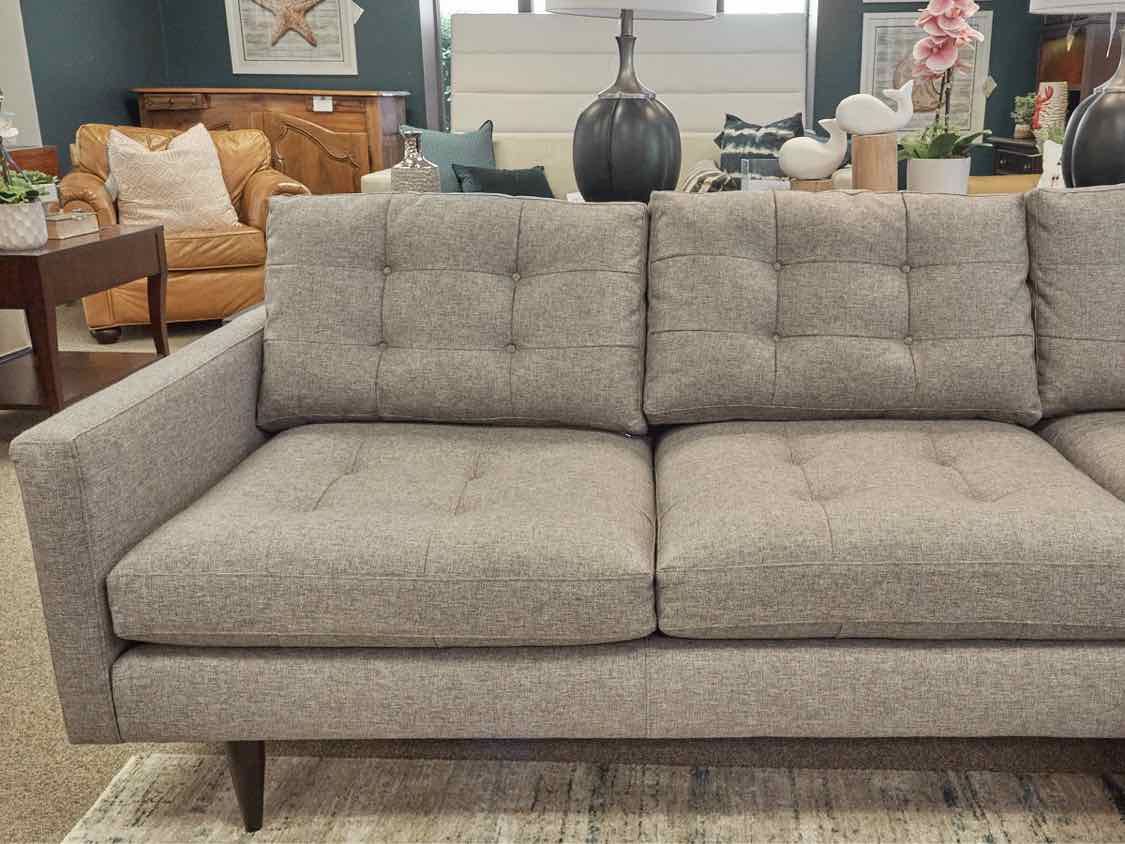 Crate & Barrel Two Piece 'Petrie' MCM Sectional