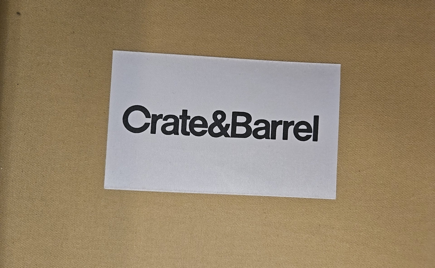 Crate & Barrel 'Lounge' White Sofa w/ Chaise