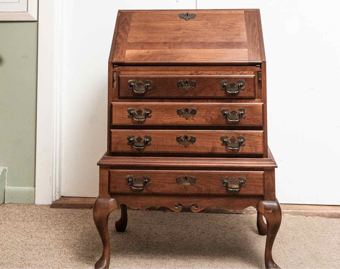 Maddox Cherry Drop Front Secretary Writing Desk