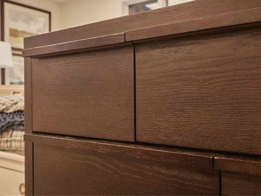 West Elm Dark Stain 6 Drawer Chests