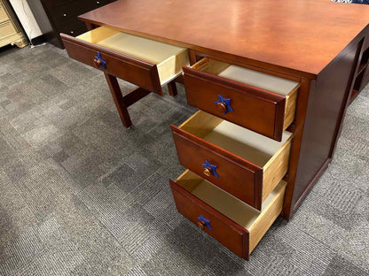Cherry Wood Pedestal Desk