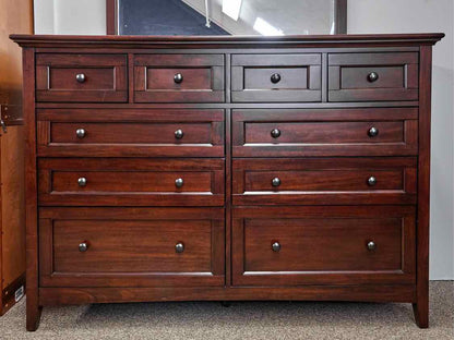 Espresso 10 Drawer Dresser & Mirror