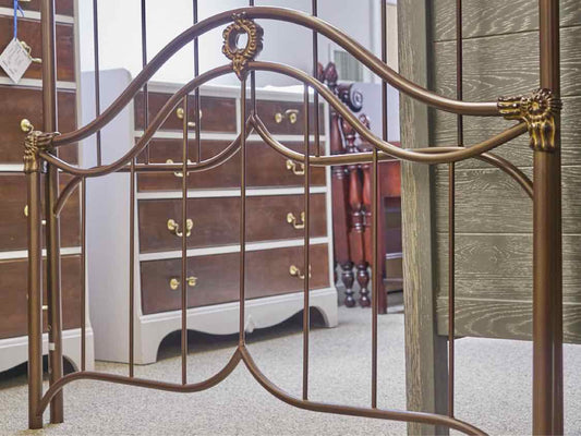 Iron Full Bed in Espresso Tone Finish