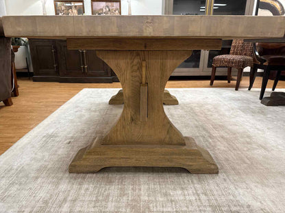 RH Light Wash Finished Dining Table