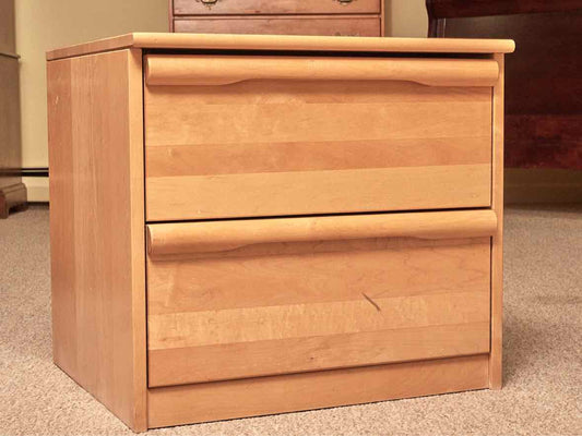 Morigeau Lepine Maple 2 Drawer  Nightstand