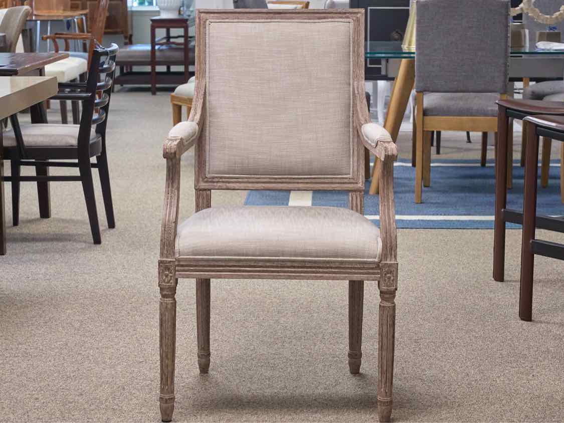 Set of 10 Restoration Hardware Vintage French Square Back Dining Chairs