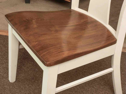 Bassett  Cherry Top Cream Frinish Turned Legs Table & 2 Benches/2 Chairs Set