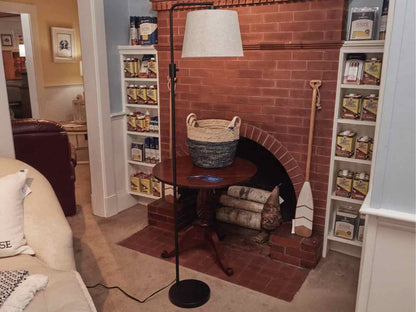 Floor Lamp in Black Finish and Shade