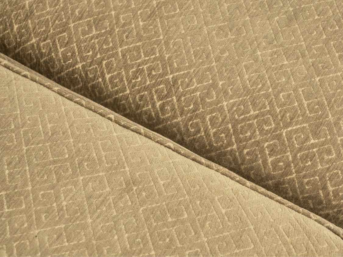 Ethan Allen Contemporary Rounded Back Sofa in Gray