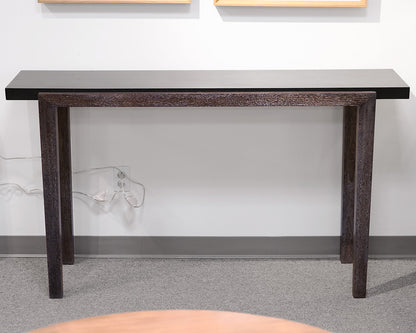 Black and Gray Wooden Console Table