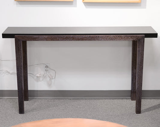 Black and Gray Wooden Console Table