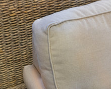 Roll-arm 3-Pc Skirted Sectional in Natural Sailcloth