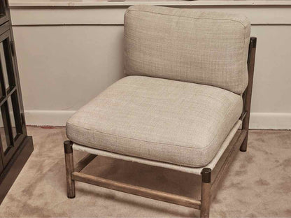 Pair Of 4 Hands  'Memphis'  Textured Wool Blend Upholstered Chairs