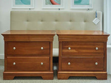 Pair of Stanley Louis Phillipe Style Cherry Nightstands