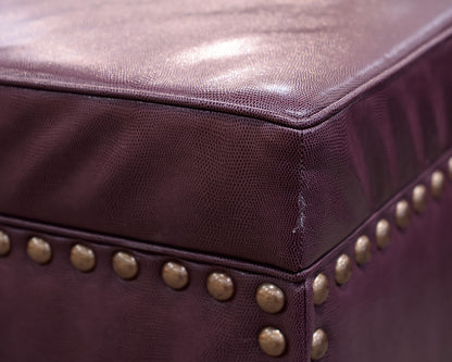 Duralee Custom Purple Storage Ottoman